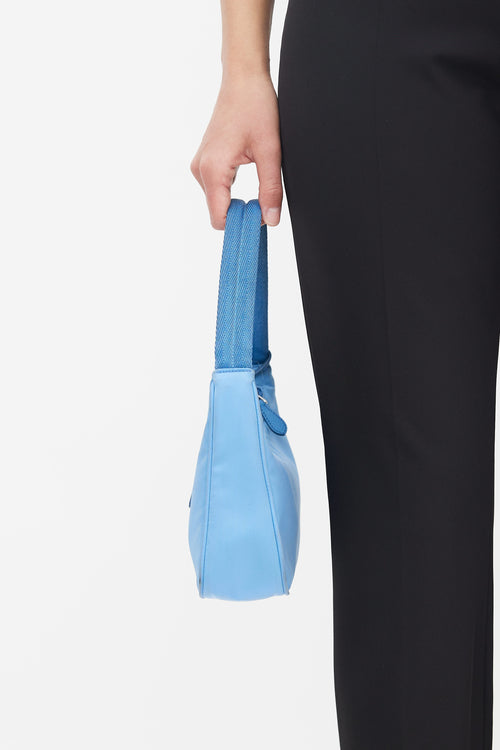 Prada Blue Re-Edition 2000 Nylon Mini Bag
