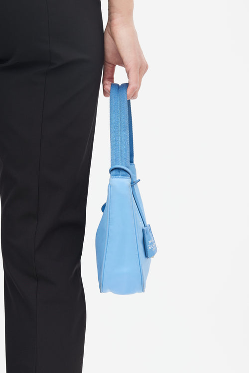 Prada Blue Re-Edition 2000 Nylon Mini Bag