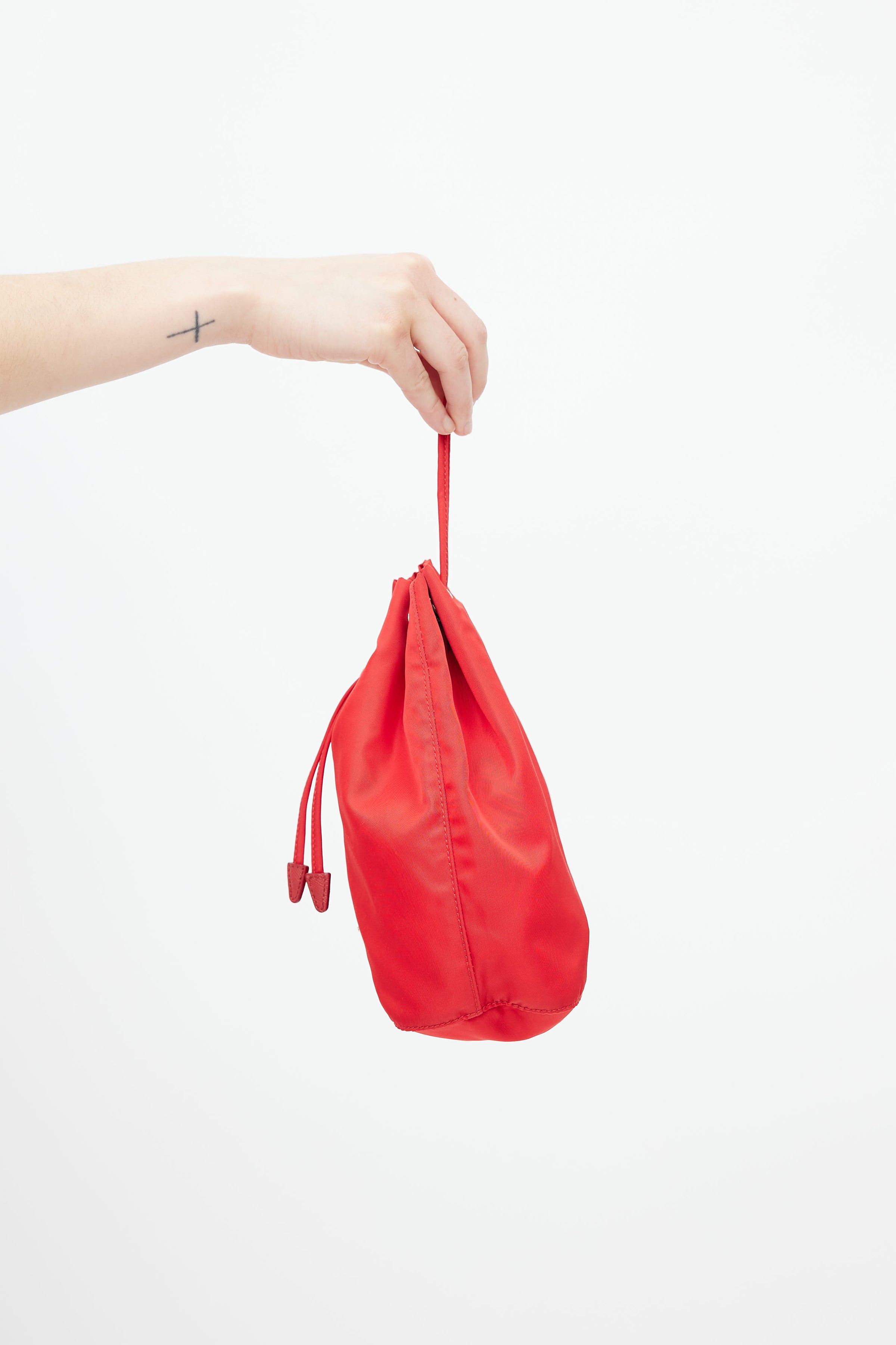 Prada Red Nylon Cargo Pouch - Ann's Fabulous Closeouts