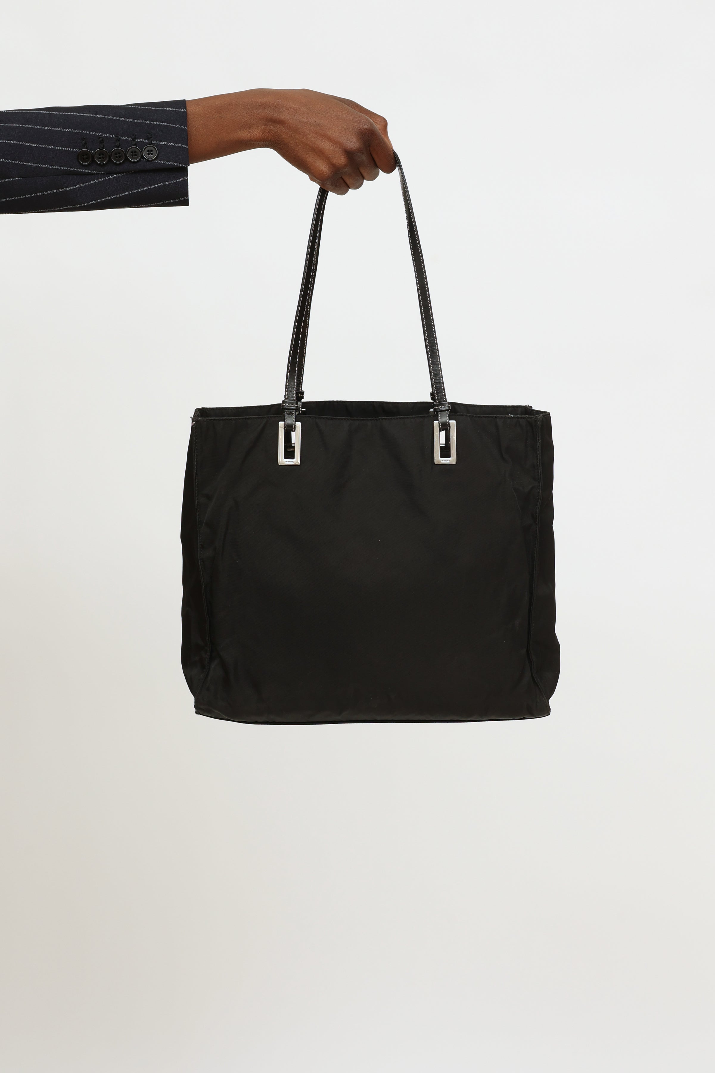Prada // Navy Nylon Tote Bag – VSP Consignment