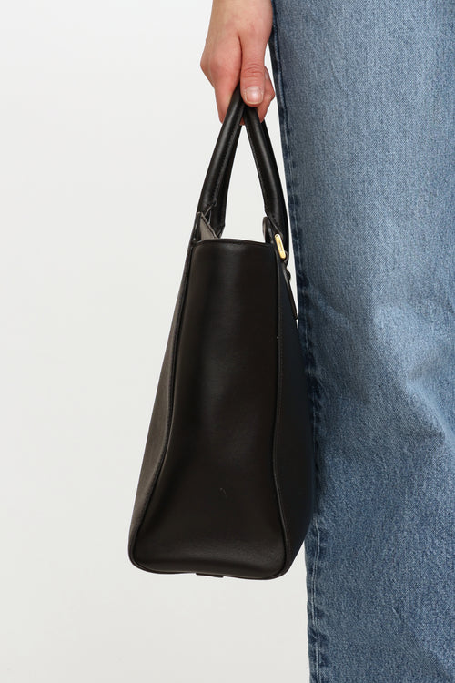Prada Black Saffiano Top Handle Bag