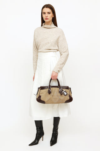 Prada // Grey Galleria Saffiano Leather Top Handle Bag – VSP Consignment