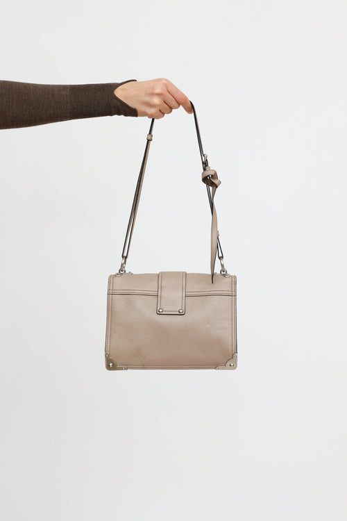 Prada 2023 Grey Glace Soft Cahier Bag