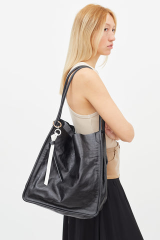 Proenza Schouler Black Leather XL Tote Bag