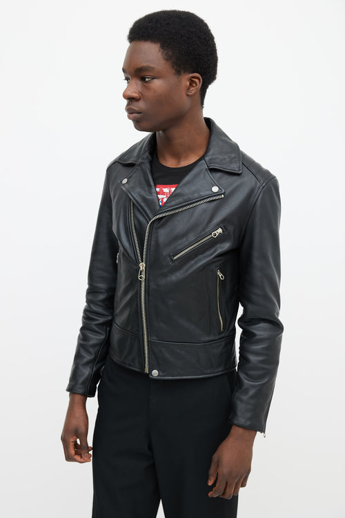 Rag & Bone Black Leather Moto Jacket