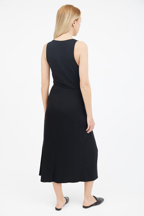 Reformation Black Sleeveless Midi Dress