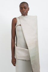 Rick Owens SS18 Grey & White Sequin Asymmetrical Tunic Top