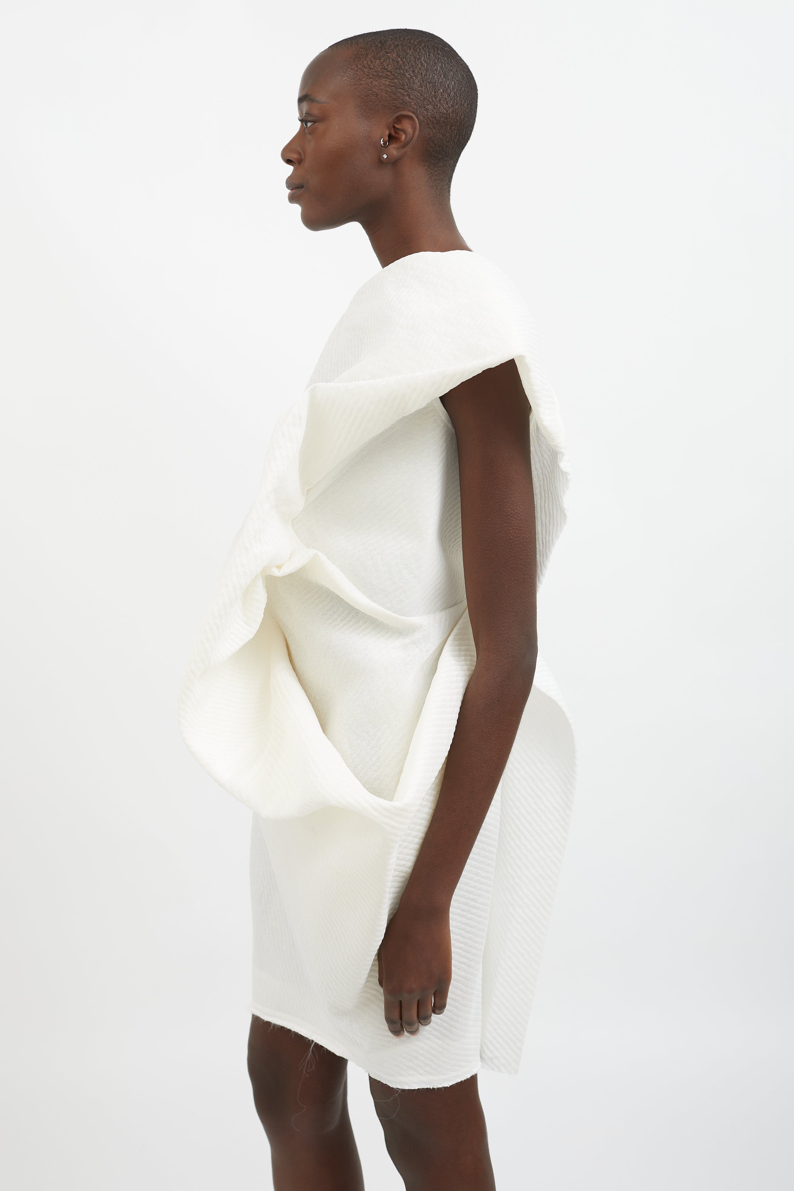 Rick Owens // SS 2018 White Bouquet Tunic Dress – VSP Consignment
