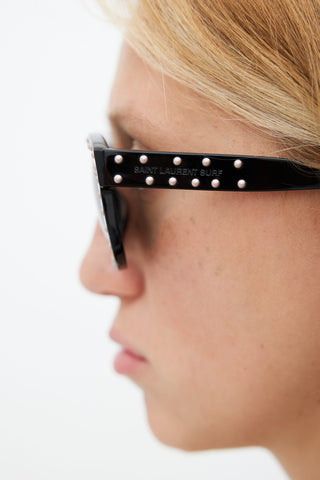 Saint Laurent Black Studded SL100LOU Sunglasses