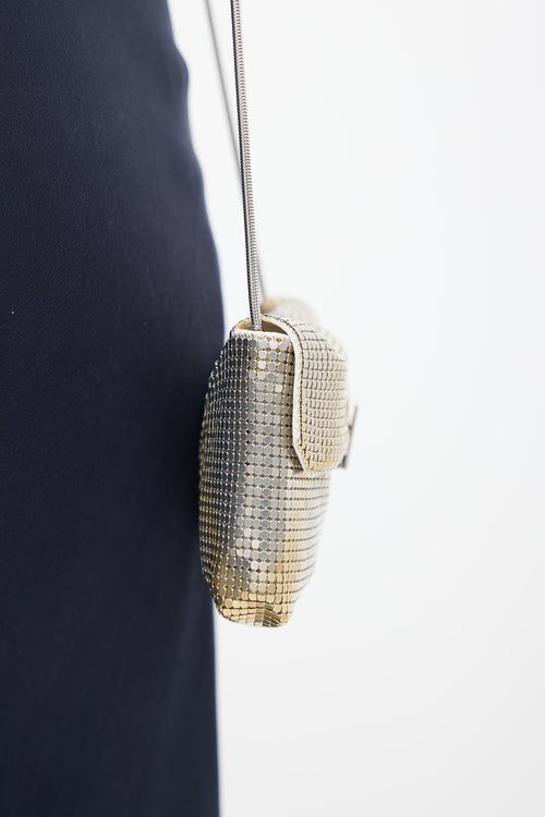 Saint Laurent 2022 Silver & Gold Bijoux Chainmail Shoulder Bag