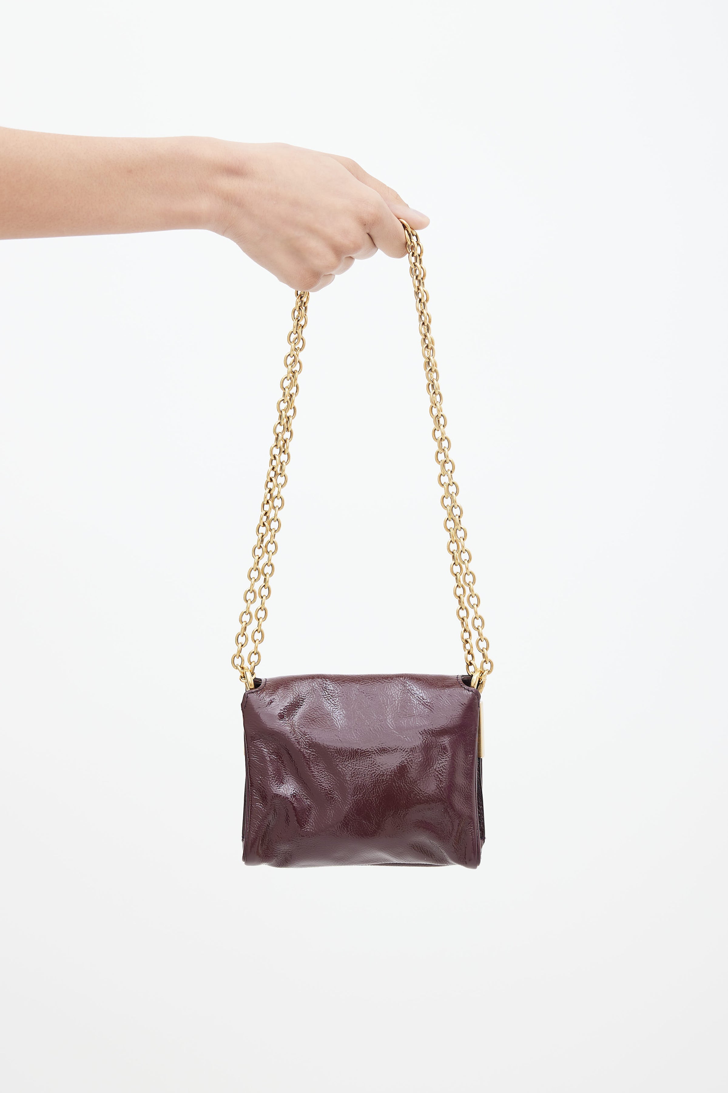 Melrose patent leather handbag Louis Vuitton Burgundy in Patent leather -  23438436
