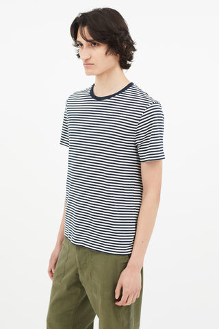 Sandro Navy & White Stripe T-Shirt