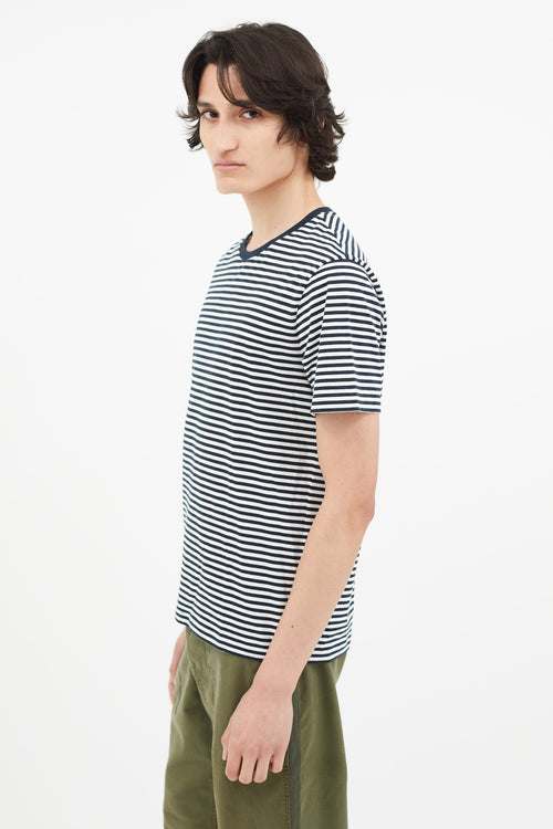 Sandro Navy & White Stripe T-Shirt