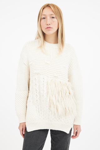 Louis Vuitton // Blue & White 'LV Intarsia' Sweater – VSP Consignment