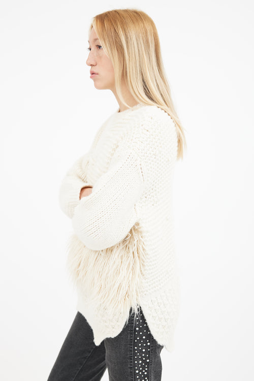 Simone Rocha Cream Knit Sweater