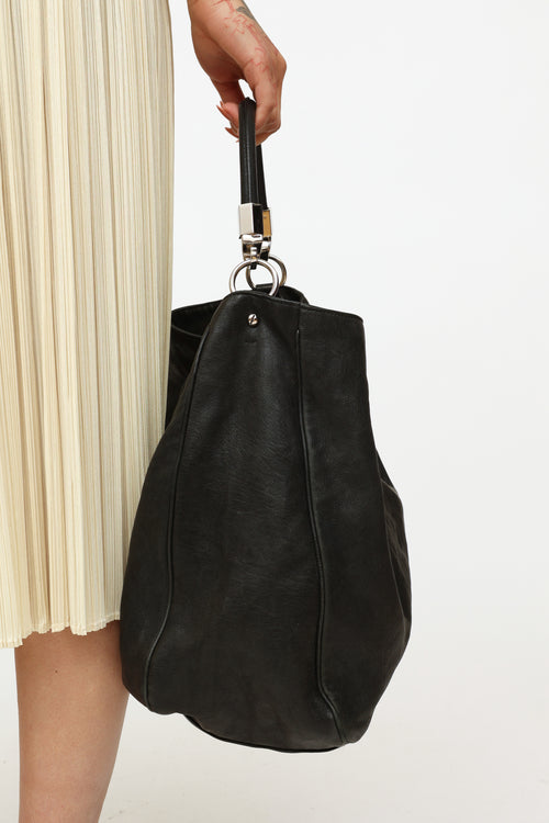 Saint Laurent Black Leather Roady Bag