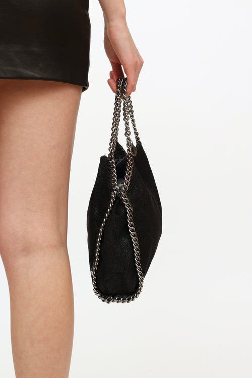 Stella McCartney Black Mini Falabella Tote Bag
