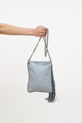 Stella McCartney Blue Falabella Tassel Crossbody Bag