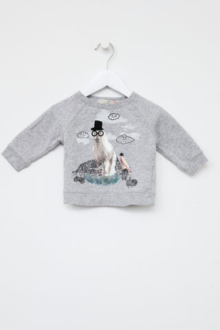 Stella McCartney Kids Grey Graphic Sweater