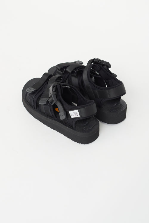 Suicoke Black Chunky Sport Sandal