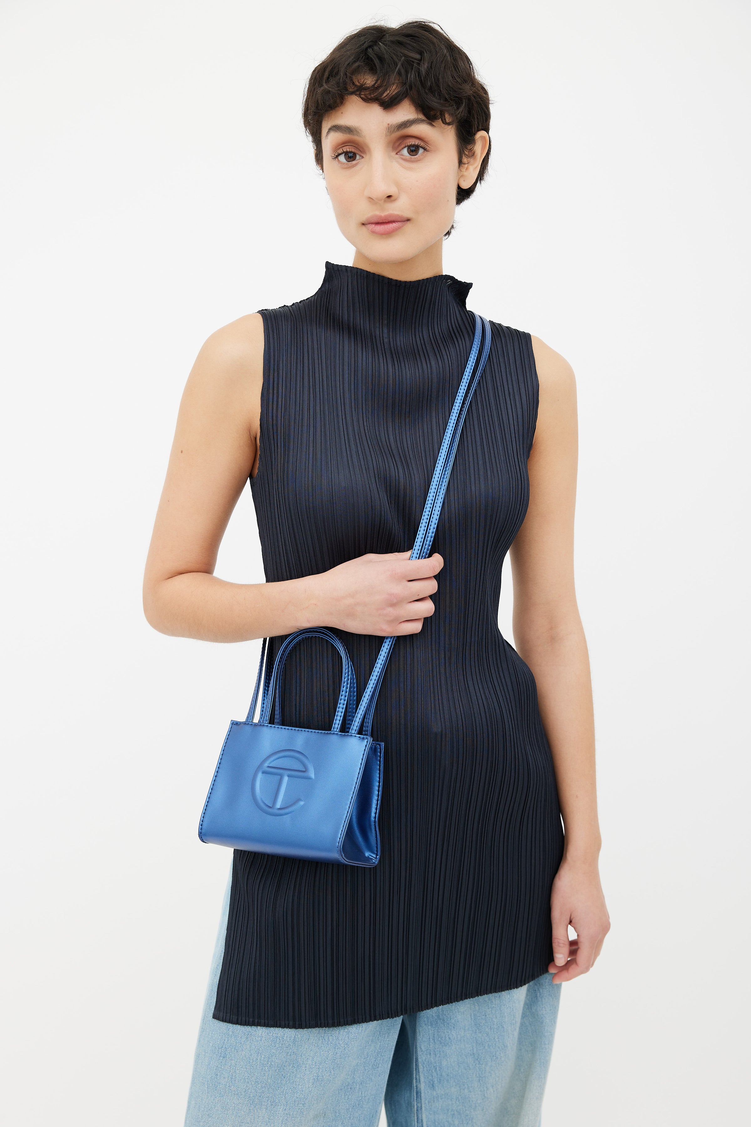 Telfar // Blue Cobalt Small Shopping Bag – VSP Consignment