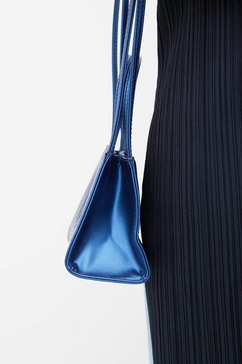 Telfar Blue Small Cobalt Shopping Bag