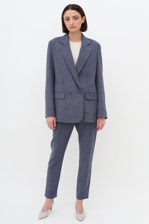 The Row Blue Spreyley Wool-Blend Suit