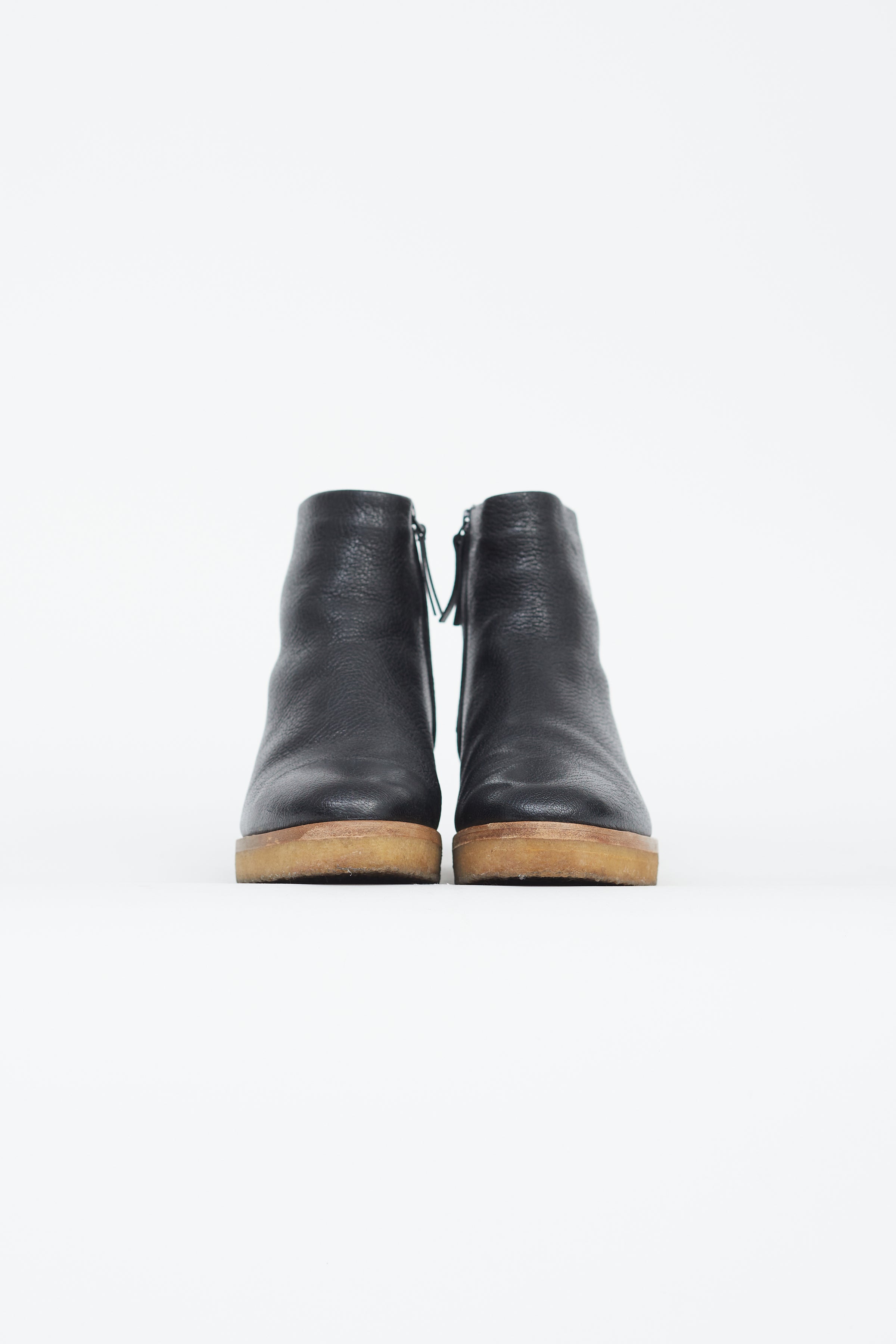 The Row // Dark Brown Suede Zip Ankle Boot – VSP Consignment