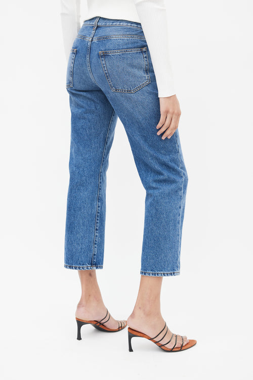 The Row Blue Medium Wash Straight Leg Jeans