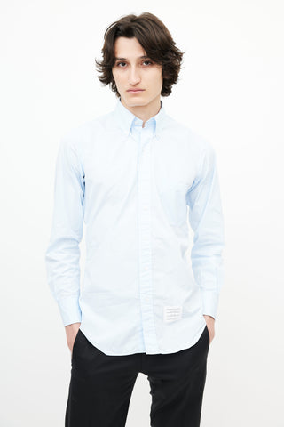 Thom Browne Blue Poplin Shirt
