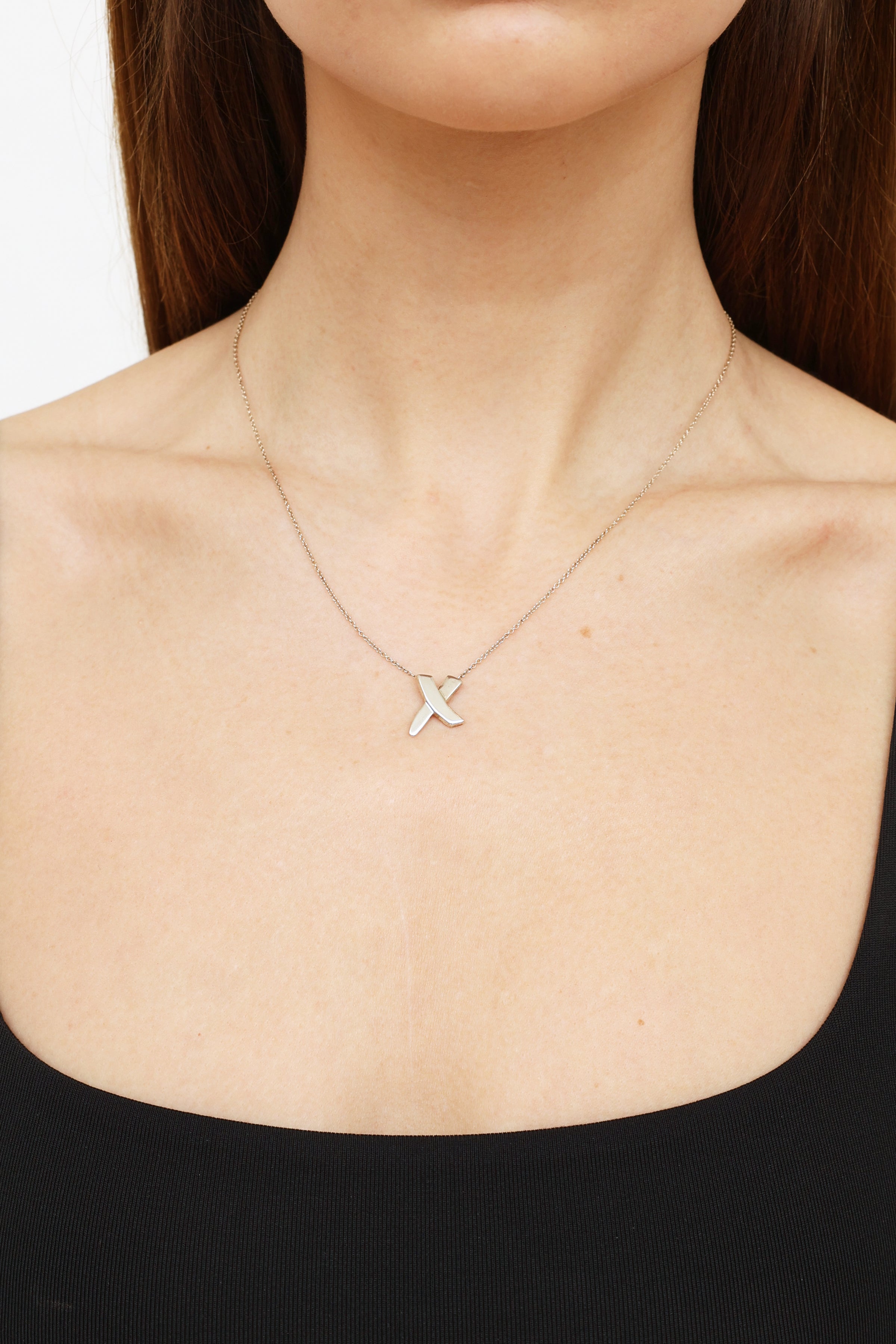 Tiffany & Co. Paloma Picasso Heart X Necklace | eBay