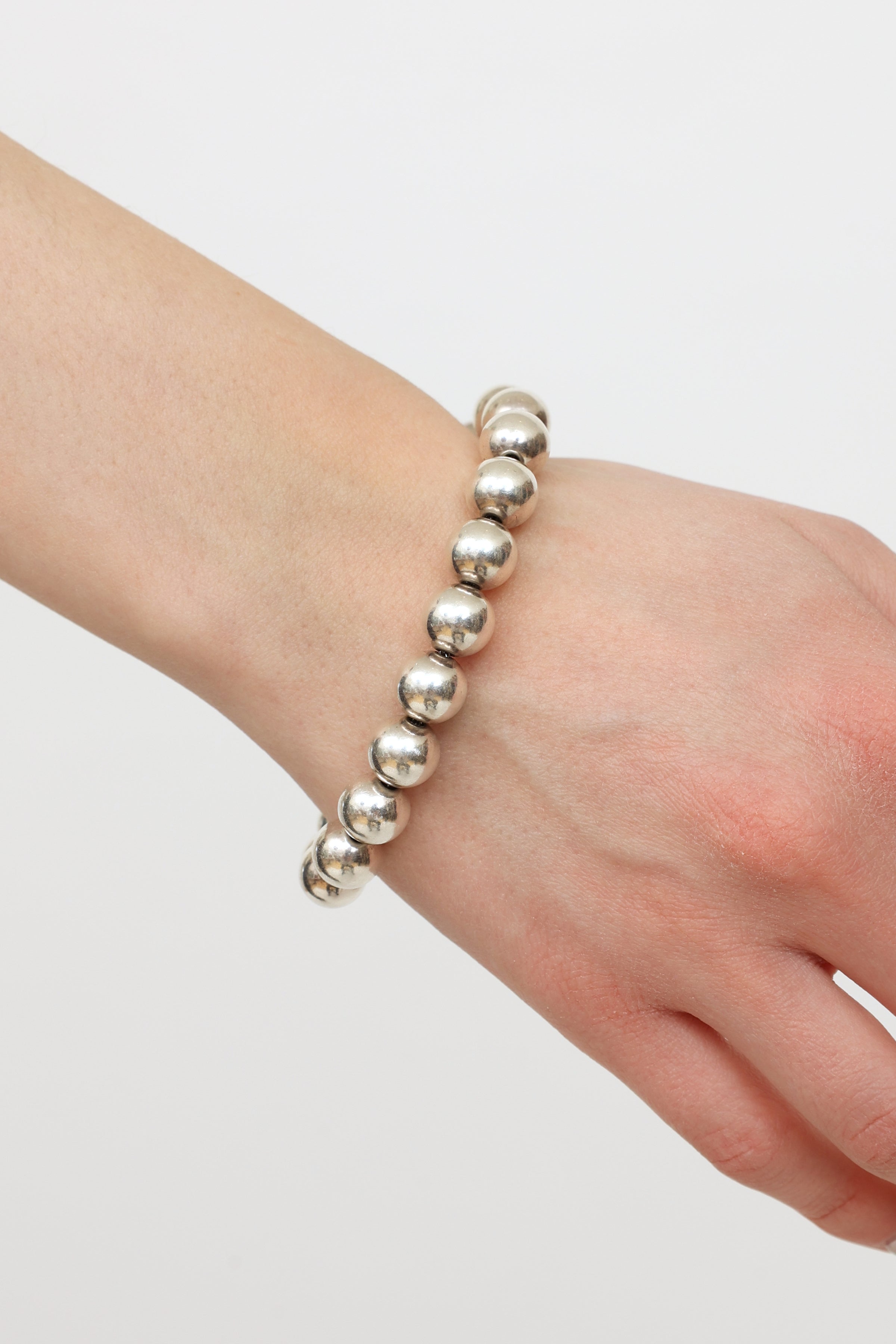 Sterling Silver Mom Heart Tag Bead Bracelet | Tiffany & Co.