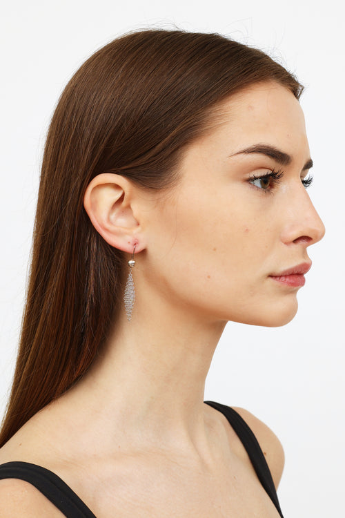 Tiffany & Co. Peretti Sterling Silver Mesh Earrings