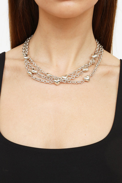 Tiffany & Co. Puffed Heart Chain Necklace