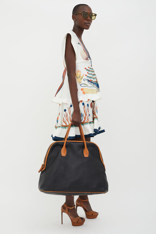 Tom Ford Black & Brown Large Weekender Bag