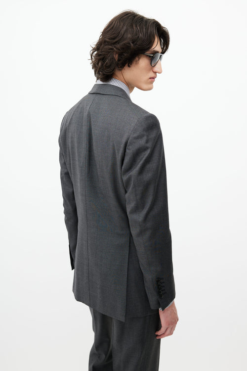 Tom Ford Grey Wool Three Piece Suit