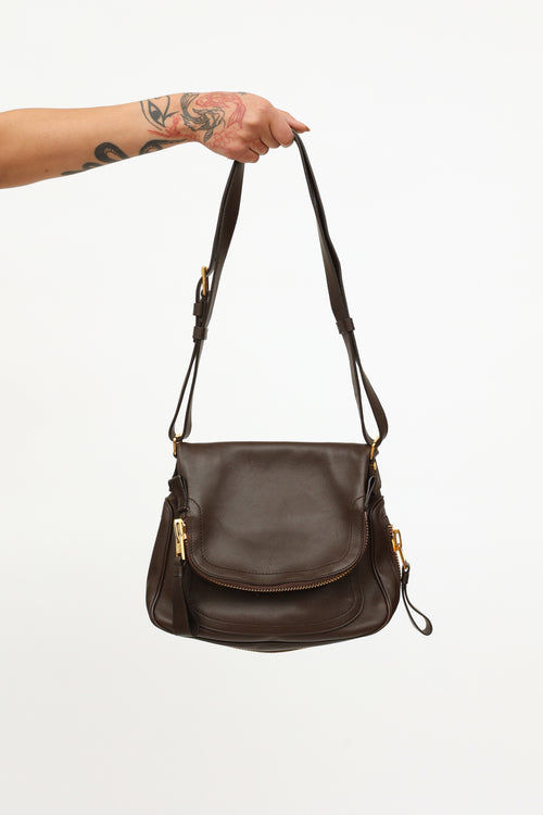 Tom Ford Brown Leather Jennifer Bag