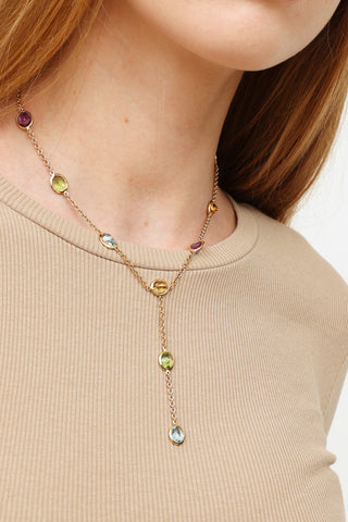 Toni Cavelti 18K Yellow Gold & Gemstone Necklace
