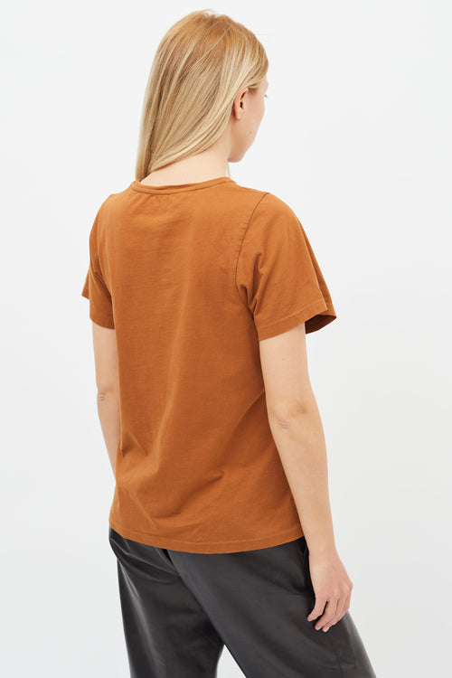 Totême Brown Short Sleeve T-Shirt