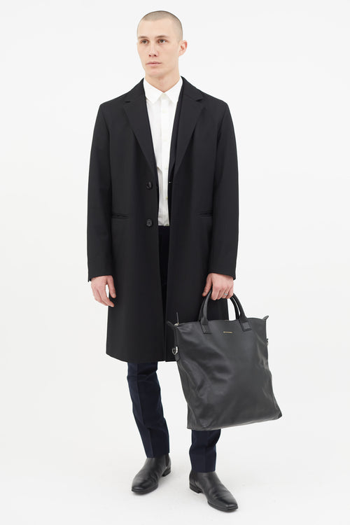 Want Les Essentiels Black Leather O'Hare Shopper Tote
