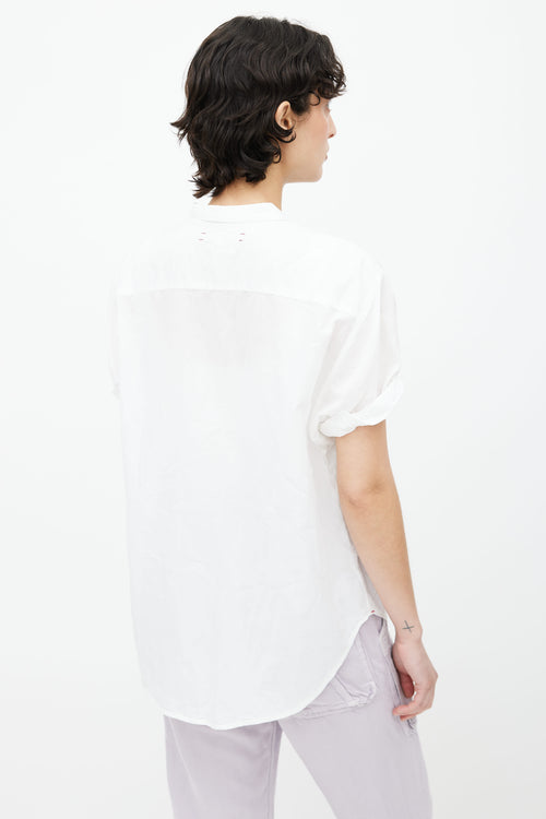 Xirena White Short Sleeve Button Up Shirt