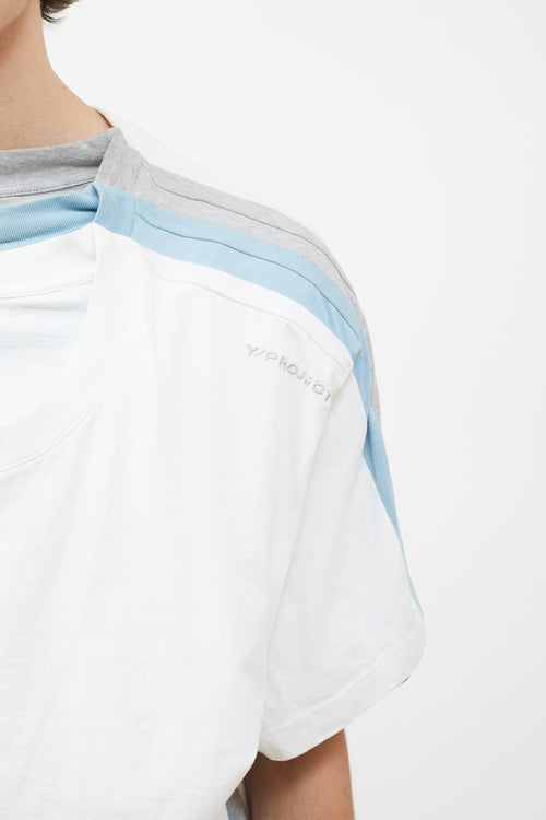Y/Project White Multi Layered T-Shirt