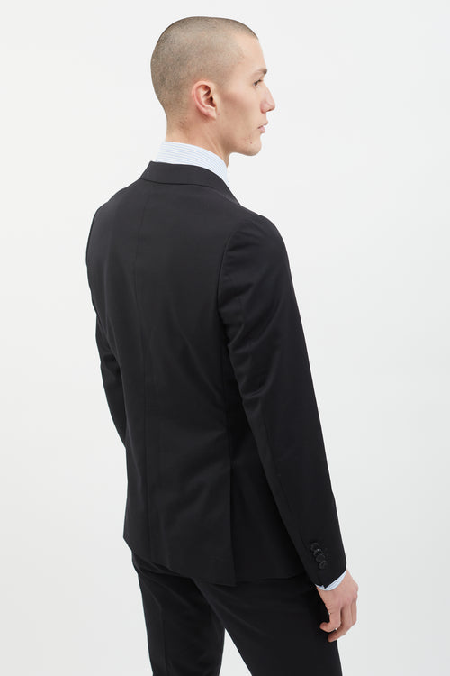 Ermenegildo Zegna Black Wool Classic Suit