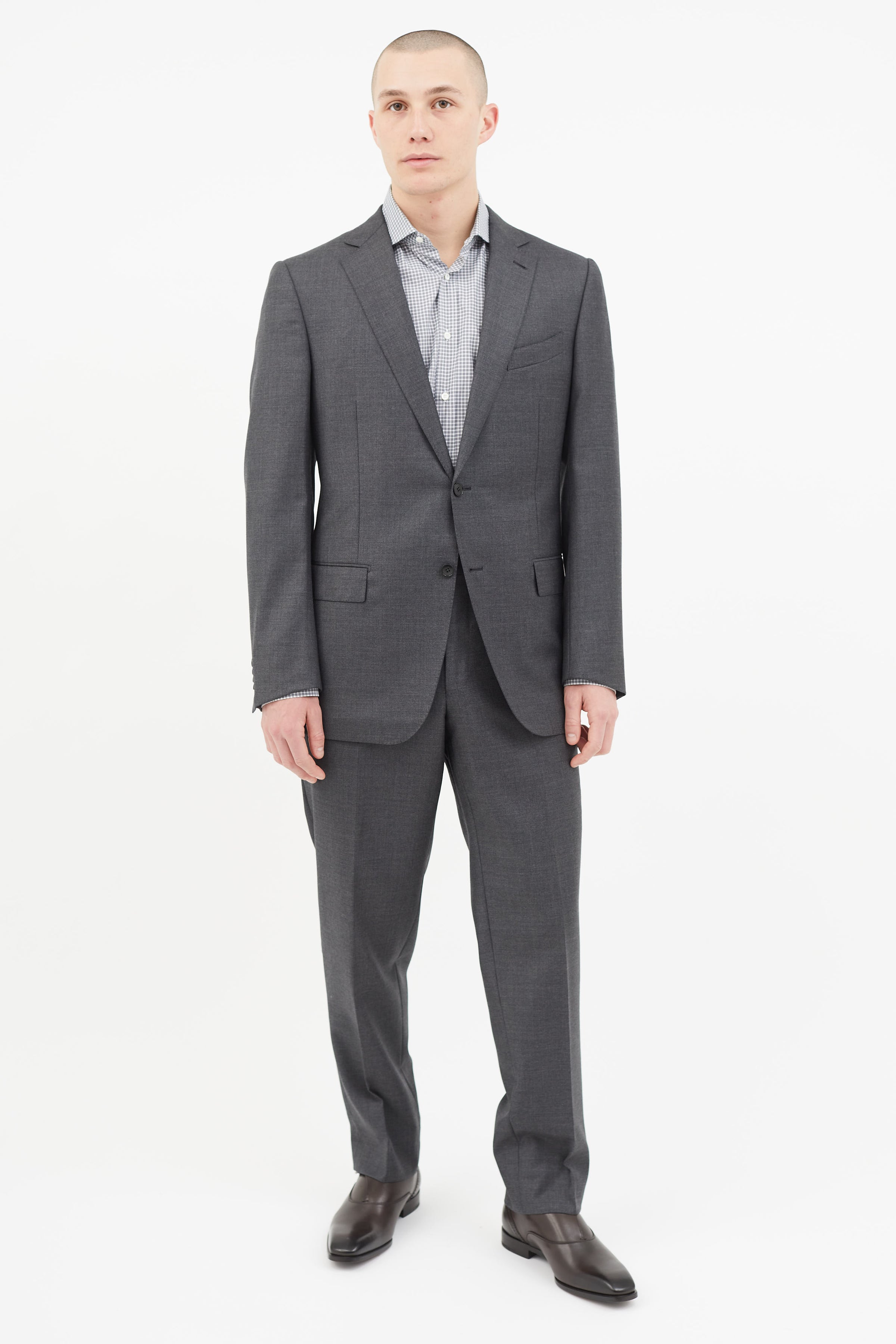 Zegna // Grey Wool Two Piece Suit – VSP Consignment
