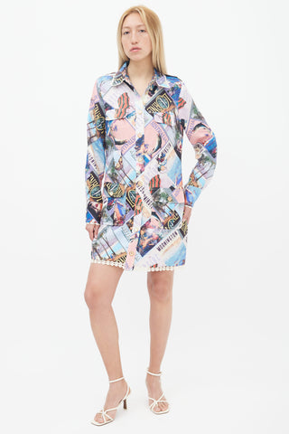 Zimmermann // Multicolor Sheer Floral Print Slip Dress – VSP
