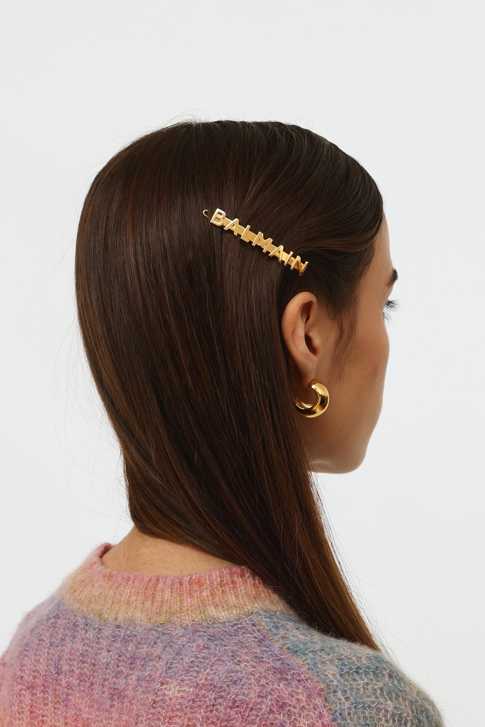 Balmain // 18K Gold Plated Hair Slide – VSP Consignment