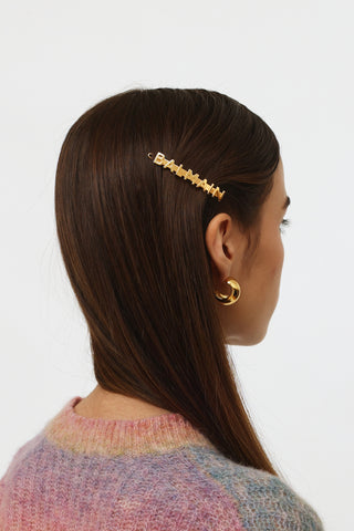 Balmain 18K Gold Plated Hair Slide