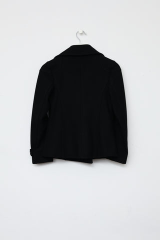 Burberry Black Wool Cropped Jacket