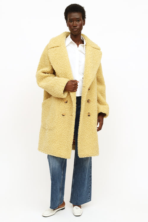 Burberry Lillingstone Yellow Teddy Coat