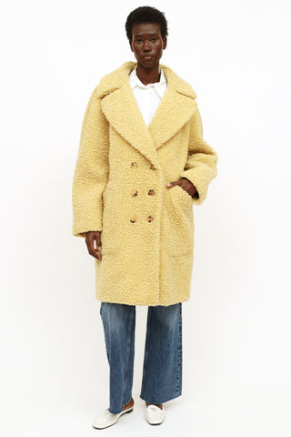 Burberry Lillingstone Yellow Teddy Coat